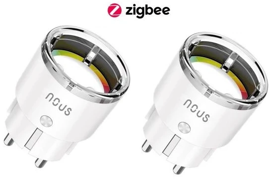 Išmanioji ZigBee rozetė (2vnt. kompl.) A1Z, 2500W 10A, su energijos matavimu, TUYA / Smart Life, NOUS