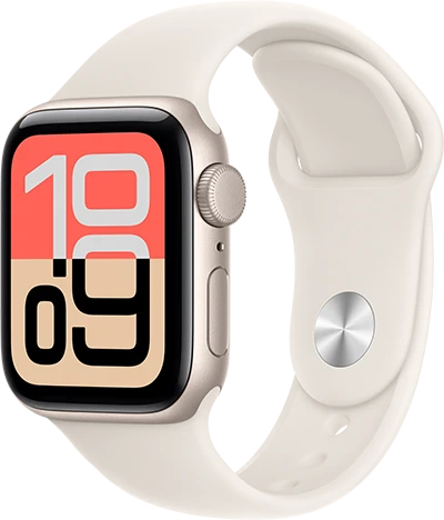 Išmanusis laikrodis Apple Watch SE 3 (2025) GPS 40mm Starlight Aliuminio Case with Sport Band S/M - Starlight