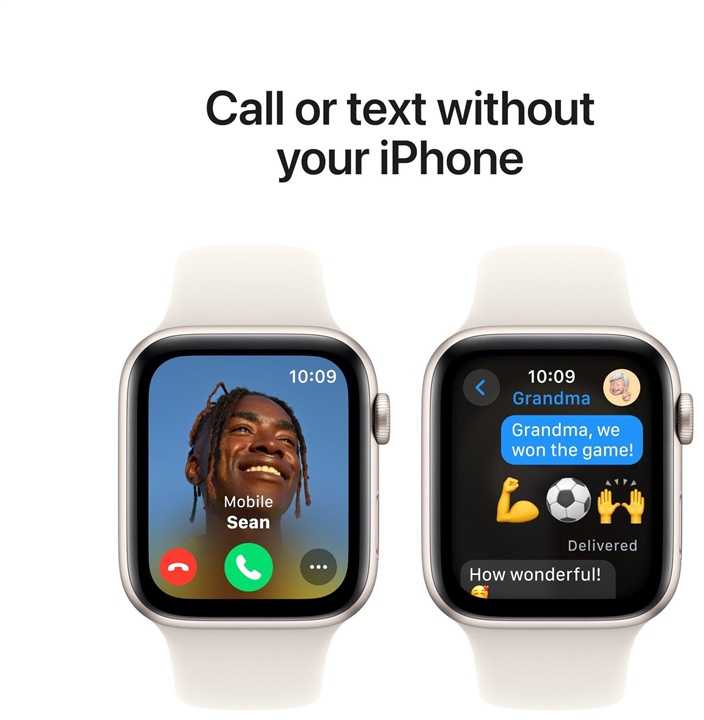Išmanusis laikrodis Apple Watch SE GPS 40mm Starlight Aliuminio dėklas su Starlight Sport Band - S/M