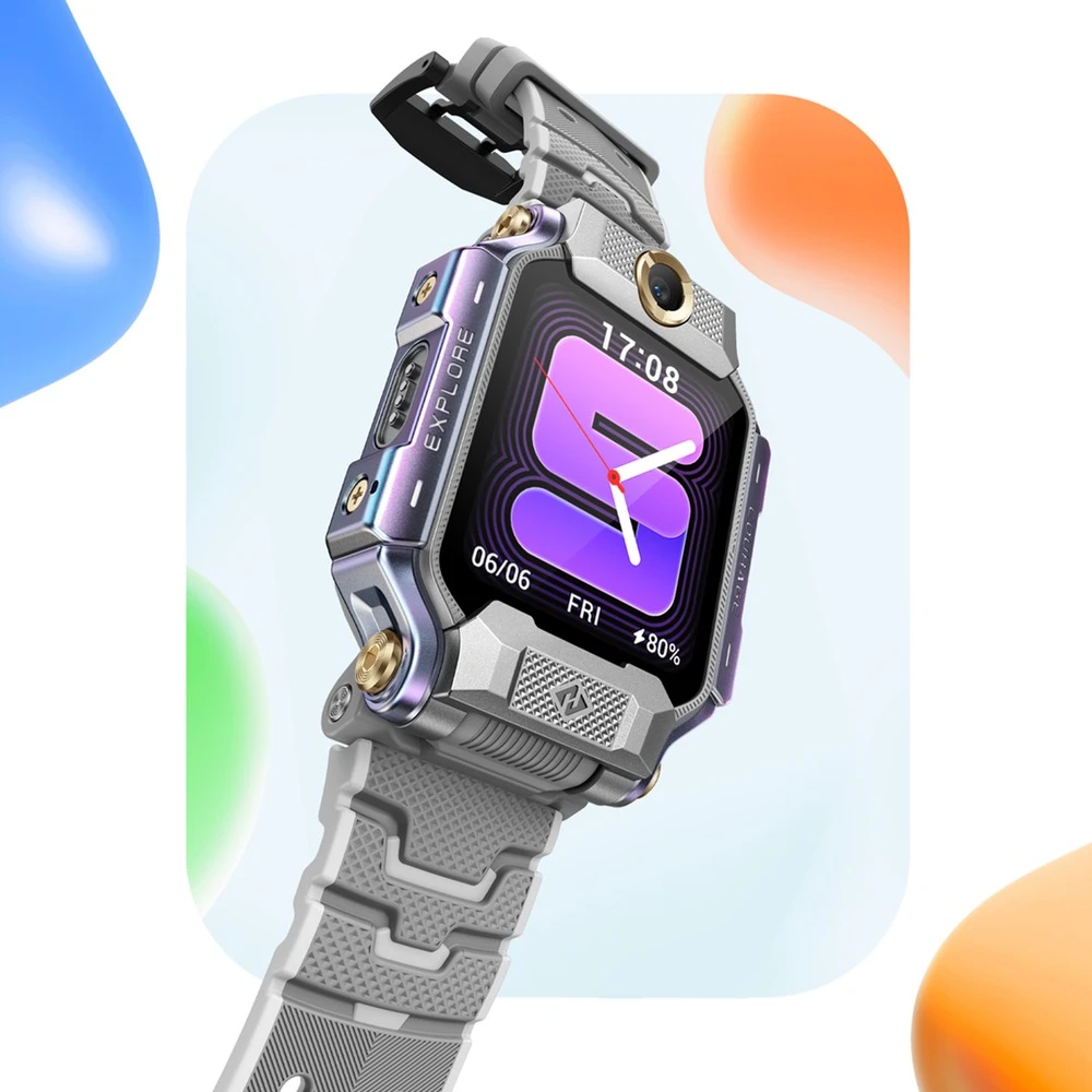 Išmanusis laikrodis Carruzzo imoo Watch Phone X10 4,06 cm (1.6″) AMOLED 45 mm Skaitmeninis 320 x 360 pikseliai Lietimui jautrus ekranas Pilka „Wi-Fi“ GPS (palydovinis)