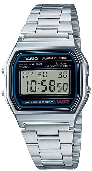 Laikrodis vyrams CASIO A158WA-1A (zd093a) - KLASYKA