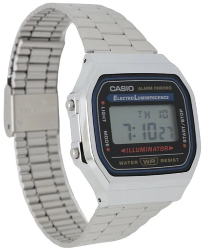 UNISEX CASIO A168WA-1W LAIKRODIS – VINTAGE + DĖŽUTĖ