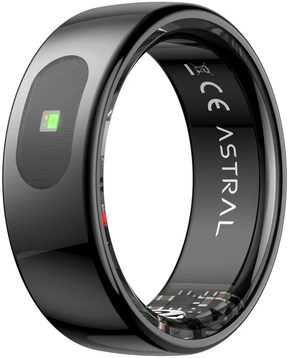 Išmanusis laikrodis „Forever“ išmanusis žiedas „Astral SR-100“, juodas, 13 dydis