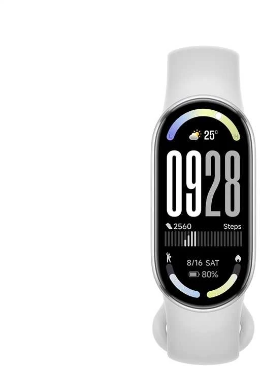 Išmanusis laikrodis Išmanioji apyrankė Xiaomi Smart Band 10 Glacier Sidabrinis spalvos