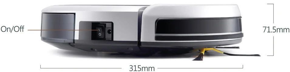 PNI išmanusis robotas dulkių siurblys su Wi-Fi, 30 W, Tuya Smart, PNI-PTV35