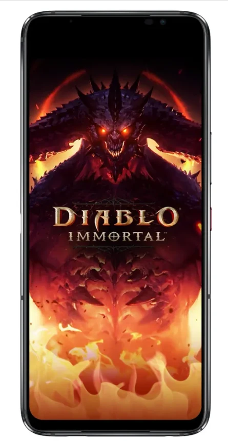 Asus ROG Phone 6 Diablo Immortal Edition Hellfire Raudona, 6.78", AMOLED, 1080 x 2448 pikselių, Qualcomm SM8475, Snapdragon 8+ Gen 1 (4nm), vidinė RAM 16 GB, 512 GB, Dvi SIM, 3G, Nano-SIM4G , 5G, pagrindinė kamera 50+13+5 MP, antrinė kamera 12 MP, „Android“, 12, 6000 mAh