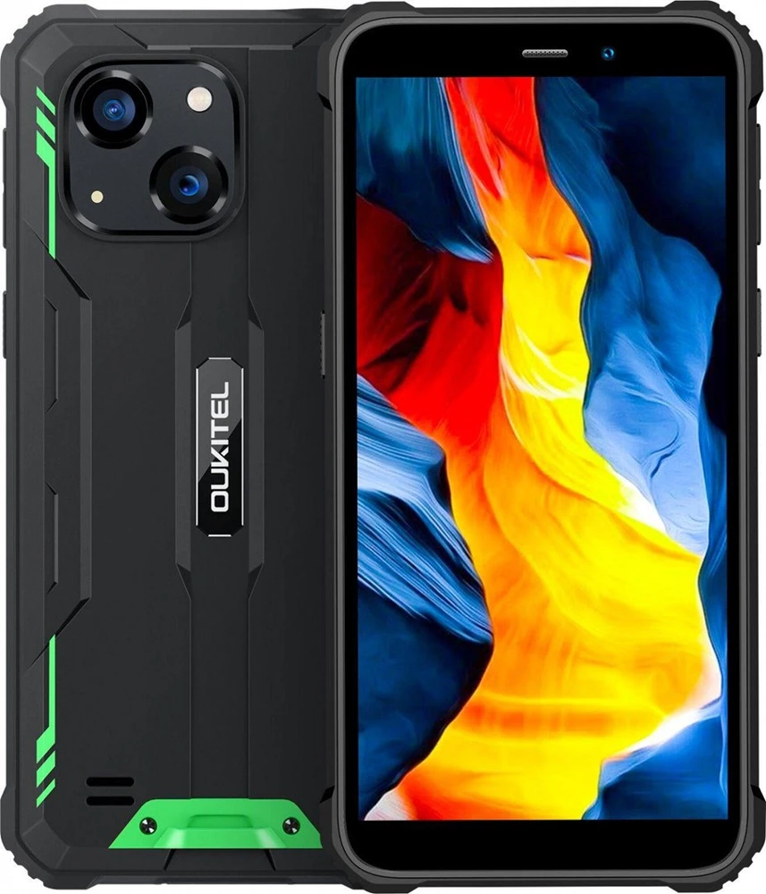 Išmanusis telefonas „Oukitel G2 6′ 4/64 DS“. 6300 mAh (žalias) be įkroviklio