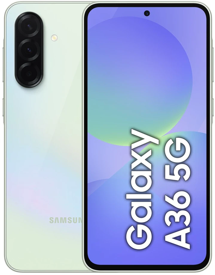 Samsung Galaxy A36 17 cm (6.7″) Dviguba SIM jungtis Android 15 5G C tipo USB 8 GB 256 GB 5000 mAh Gelsvai žalsva spalva