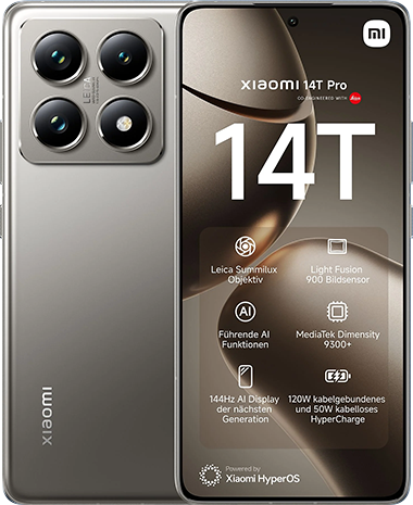 Išmanusis telefonas Xiaomi 14T Pro 12/512GB Titan Gray
