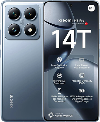 Išmanusis telefonas Xiaomi 14T Pro 12/512GB Titan Mėlyna