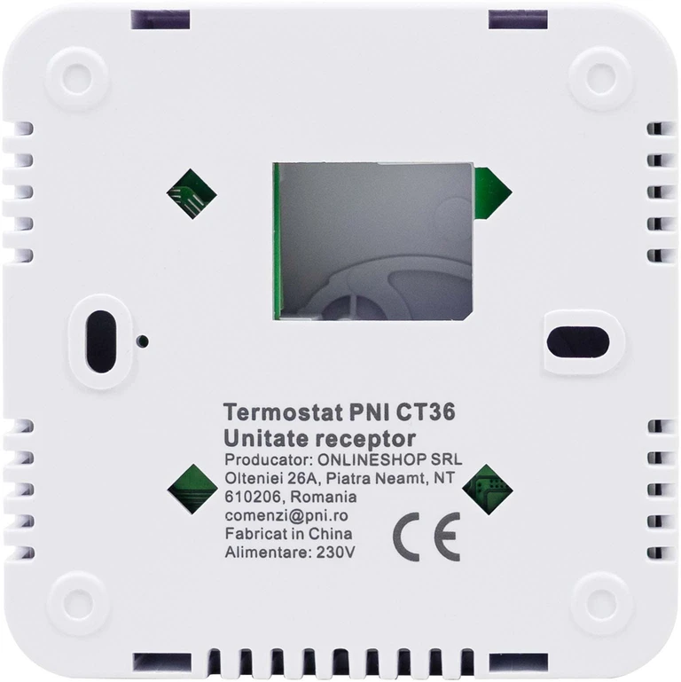 Išmanusis termostatas PNI CT36 belaidis, su WiFi, valdymu internetu, šiluminėms elektrinėms, APP TuyaSmart