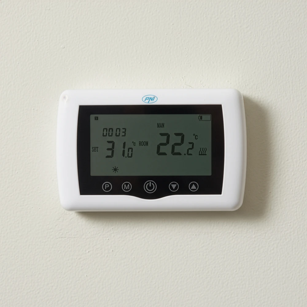 Išmanusis termostatas PNI CT36 belaidis, su WiFi, valdymu internetu, šiluminėms elektrinėms, APP TuyaSmart