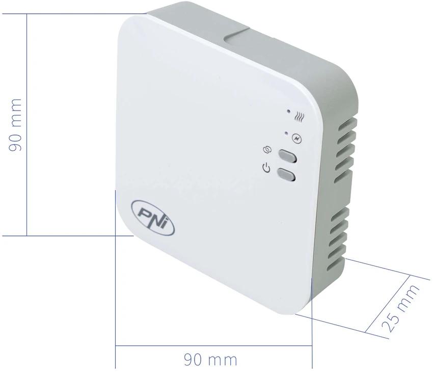 Išmanusis termostatas PNI CT40 PRO belaidis, su WiFi, valdymu internetu, šildymo sistemoms, TuyaSmart APP