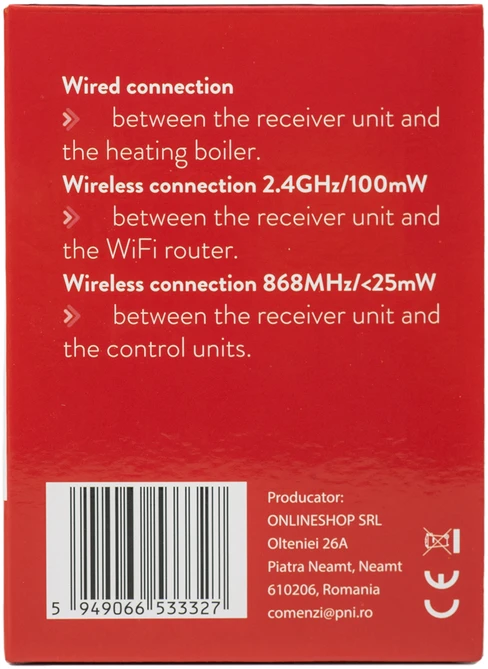 Išmanusis termostatas PNI CT410 PRO belaidis, su WiFi, 2 zonų valdymas internetu, šildymo sistemoms, siurbliams, elektromagnetiniams vožtuvams, TuyaSmart programėlė, histerezė 0,2 °C