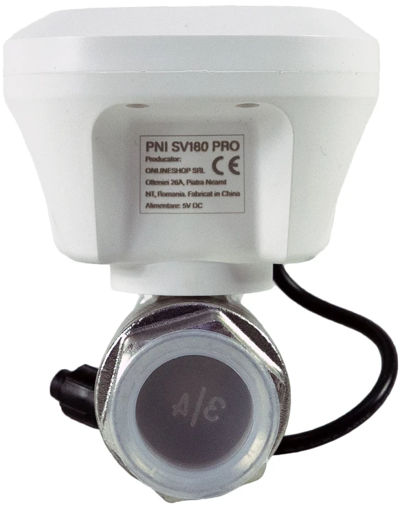 Išmanusis vandens vožtuvas PNI SV180 PRO, „Wi-Fi“ ryšys, IP65, DN20, 3/4, „Tuya“ programėlė, suderinamas su „Amazon Alexa“ ir „Google Home“