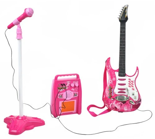 Kruzzel Gitara + mikrofonas + stiprintuvas rose 22407