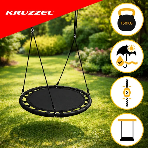 Iso Trade Stork's nest swing 100 cm juodas