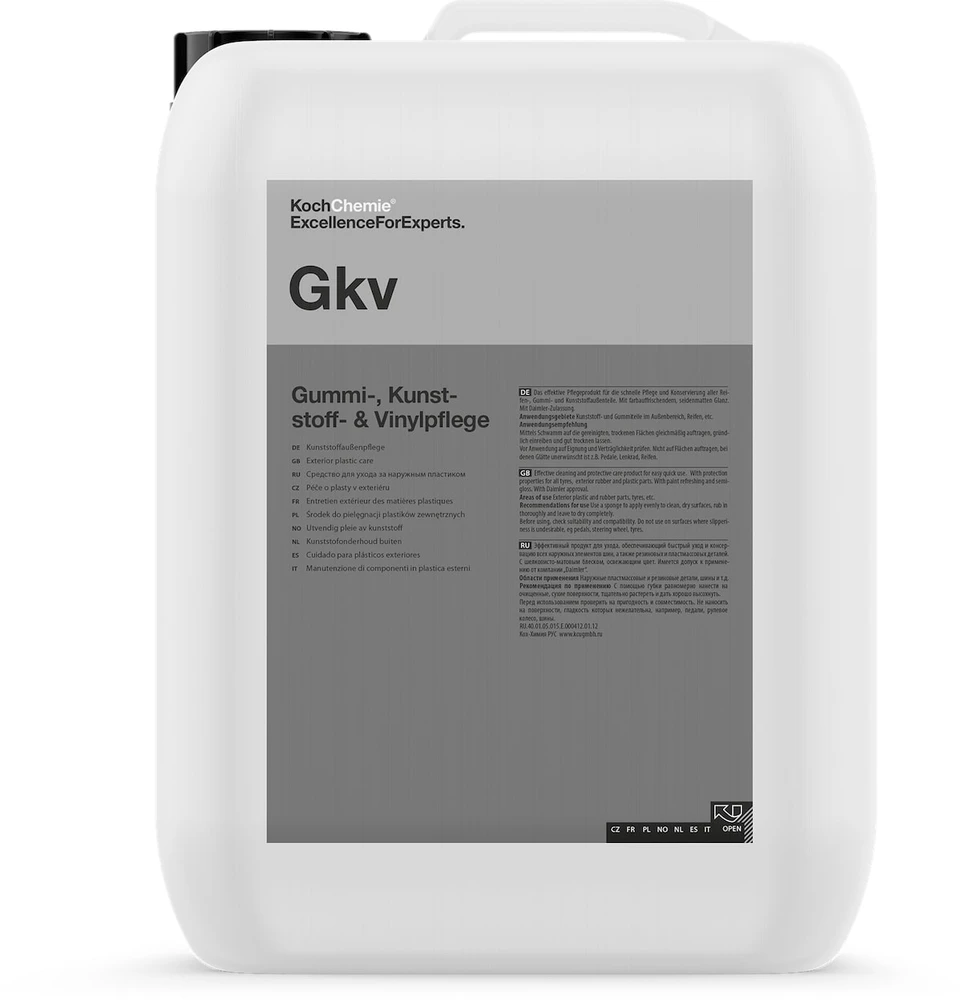 KOCH CHEMIE Exterior plastikas and tire cleaner Gkv, išorės plastikų ir padangų valiklis, 10L