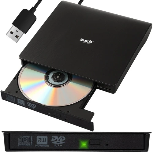„Izoxis 26083“ išorinis diskas + CD/DVD įrašymo įrenginys
