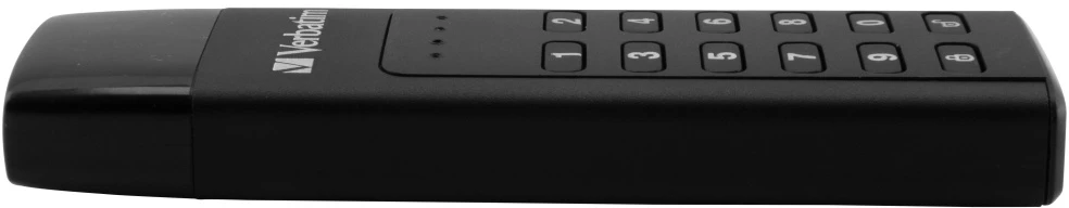 External drive Verbatim klaviatūra Secure USB-C 3.2 Gen 1 128GB juodos spalvos 49432