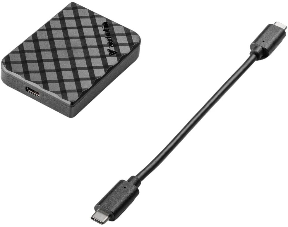 Kietasis diskas External drive Verbatim Mini Diamond SSD 1TB USB-C 3.2 Gen juodas 32025
