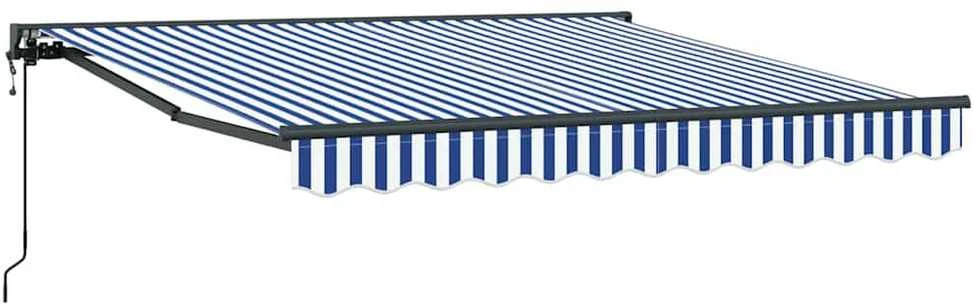 Ištraukiama markizė Mėlyna ir balta 300x250 cm audinys 3329912
