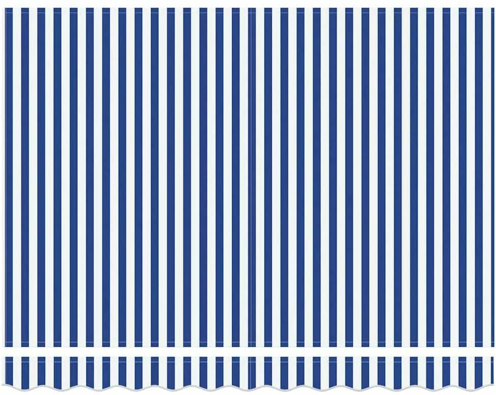 Ištraukiama markizė Mėlyna ir balta 300x250 cm audinys 3329912