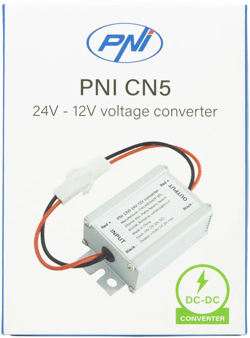 Įtampos keitiklis PNI CN5 įėjimas 24V išėjimas 12V srovė 5A