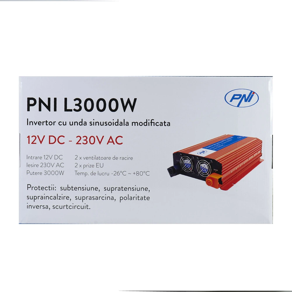 Įtampos keitiklis PNI L3000W maitinimo šaltinis 12V 230V išvestis