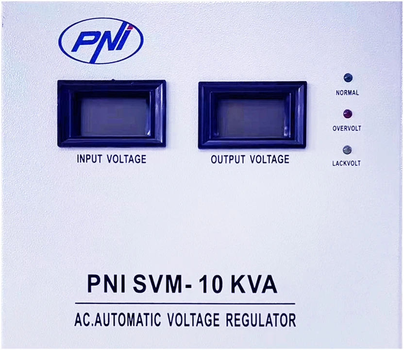 Įtampos stabilizatorius PNI SVM-10K, 10 KVA, su servovarikliu, 230V išėjimas