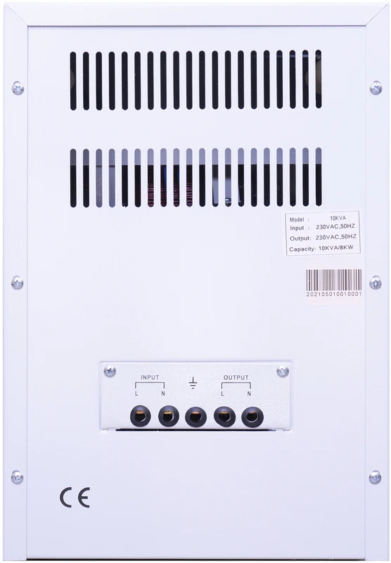Įtampos stabilizatorius PNI SVM-10K, 10 KVA, su servovarikliu, 230V išėjimas