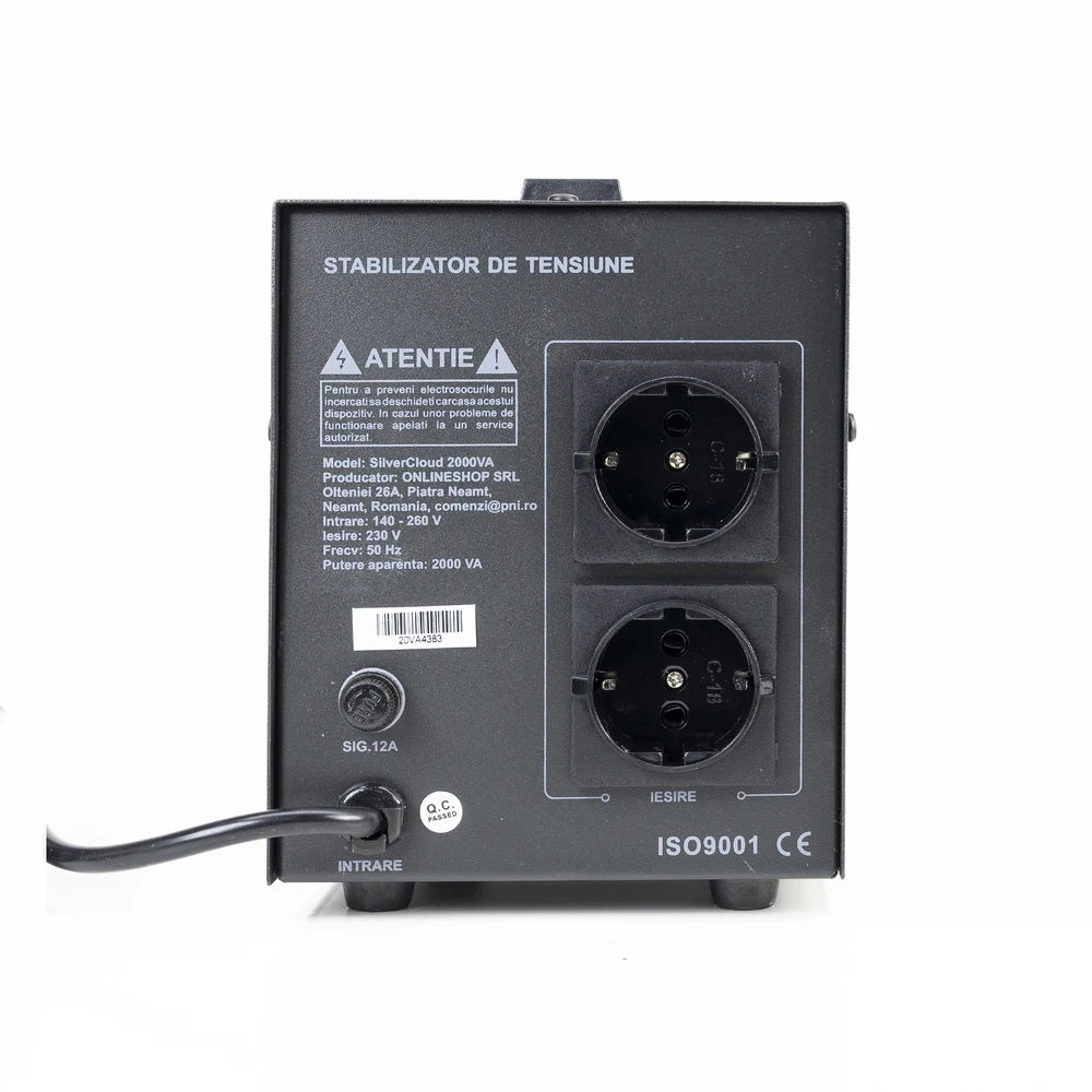 Įtampos stabilizatorius SilverCloud 2000VA 1200W