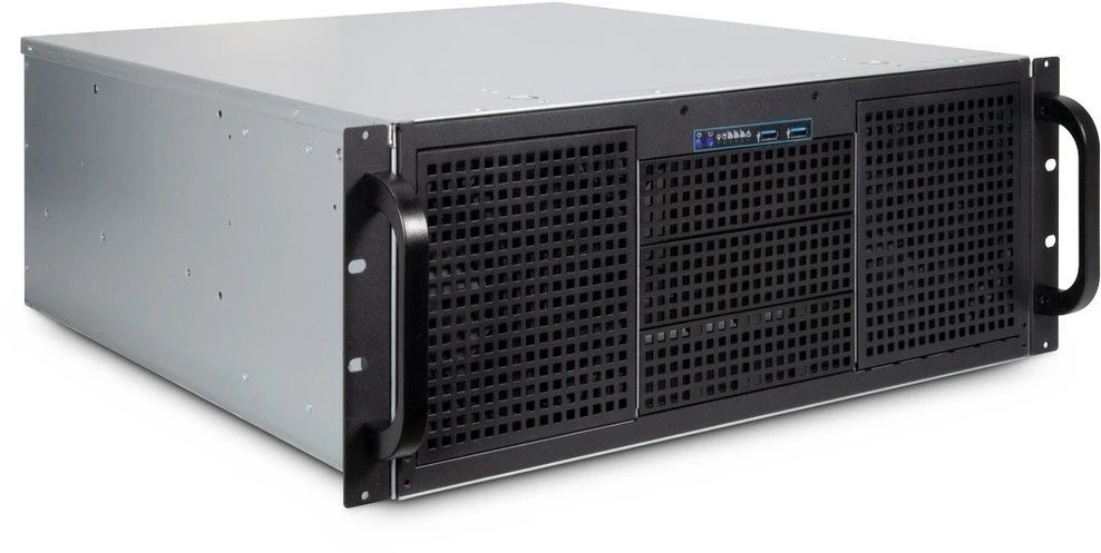 Inter-Tech 4U-40248, Server-case - juodas, 4 Hheneinheiten