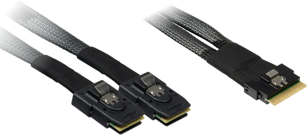 ITT Inter-Tech 88885641 „Serial Attached SCSI“ (SAS) kabelis 0,75 m 24 Gbit/s Juoda