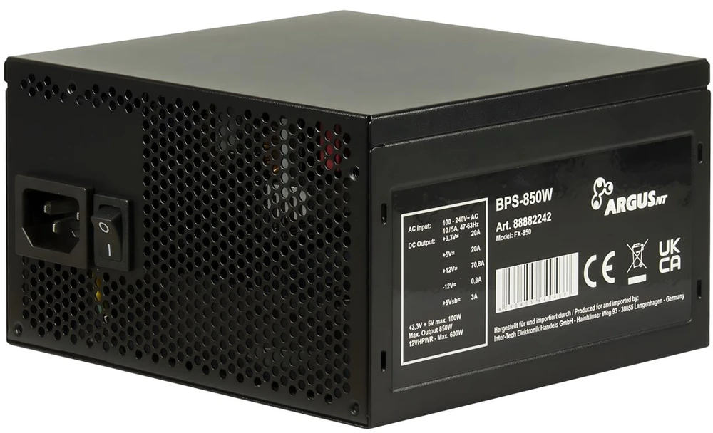 850W Inter-Tech Argus BPS-850 ATX 3.1