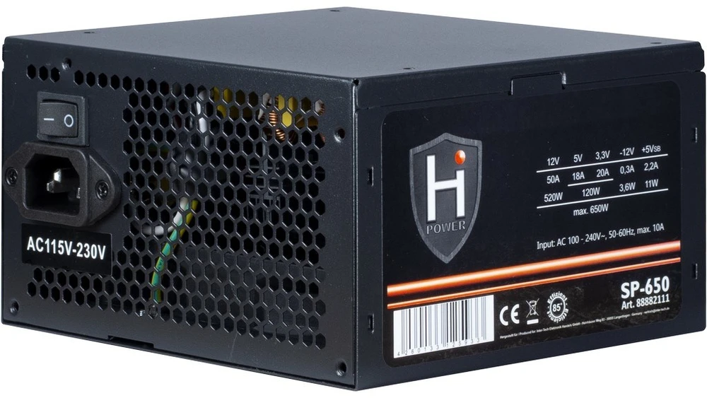 Inter tech PSU HiPower SP-650, 650W BULK