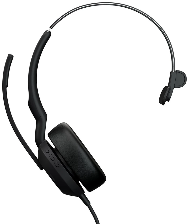 Ausinės Jabra Evolve2 50 Laisvų rankų įranga Vielinis Su lankeliu Biuras / skambučių centras Bluetooth