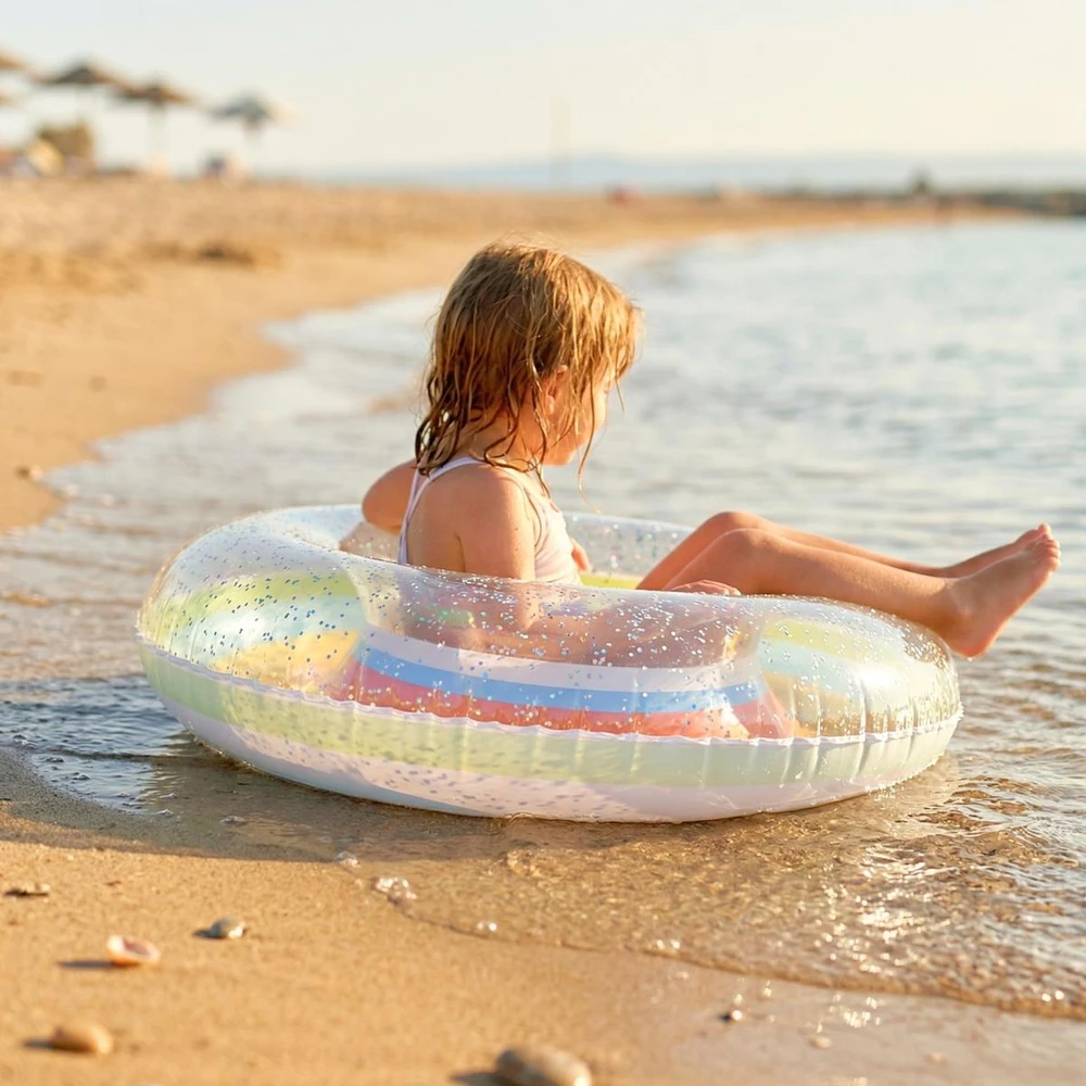 Jilong PLAŪMO RATAS 90CM VAIVORYKŠTĖ BLIZGUČIAI ORANŽINIS 35644 626565