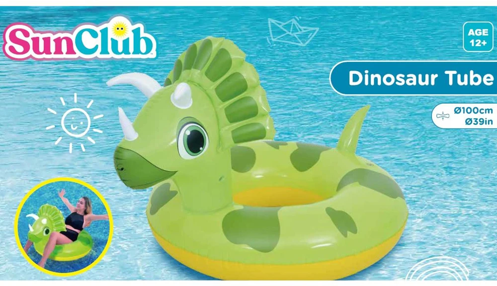 Sunclub Baseinas dinozaurų forma, 100 cm