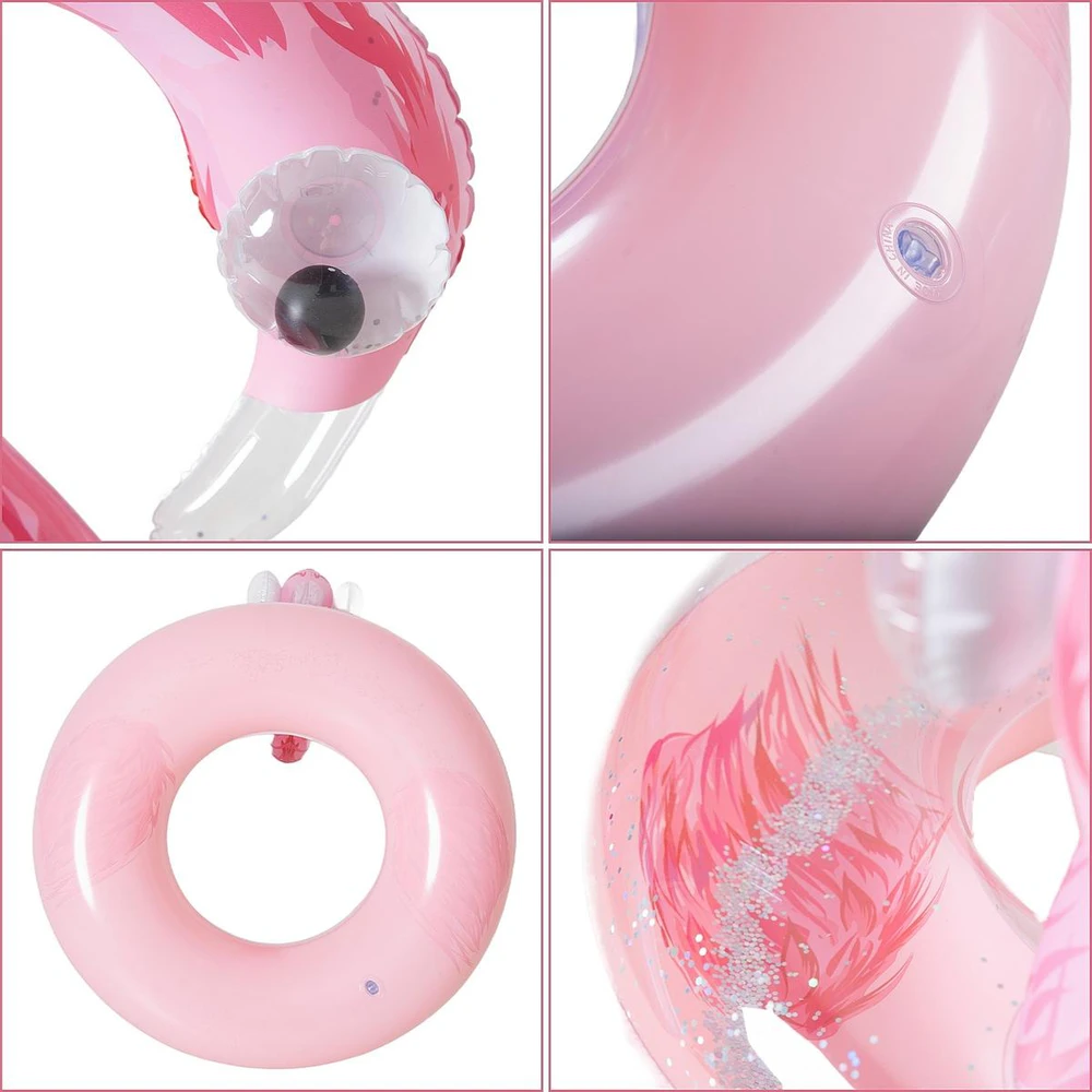 Jilong PLAUSTAS PLŪDURIAVIMUI 76x76CM FLAMINGAS SU BLIZGUČIAIS 35660 627531
