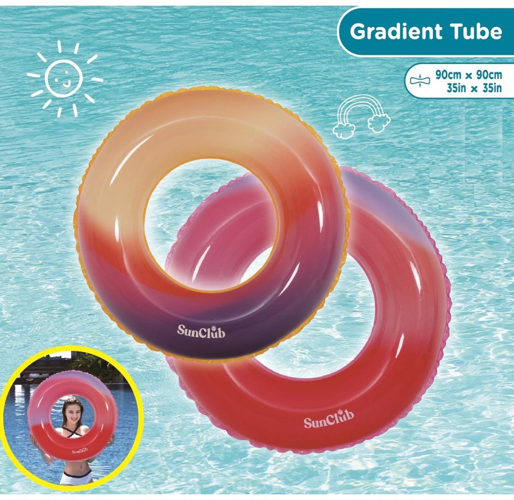 Jilong Plūduriavimo ratas Gradient Raudona 90 cm