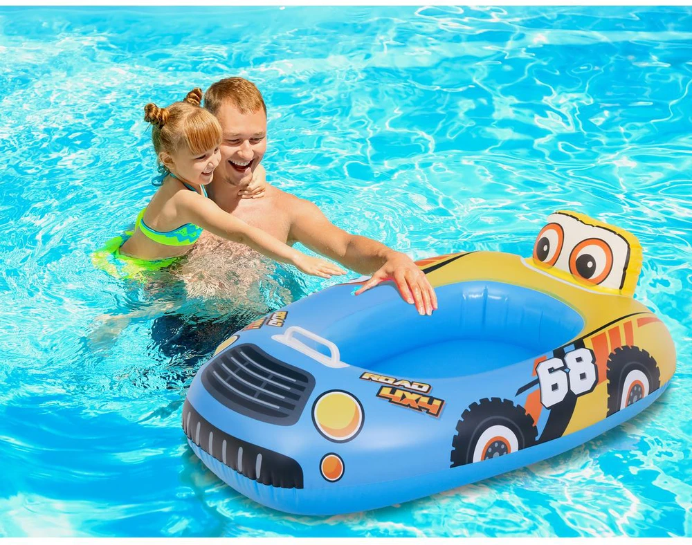Sunclub Pripučiamas automobilis valtis vaikams 86x60,5 cm