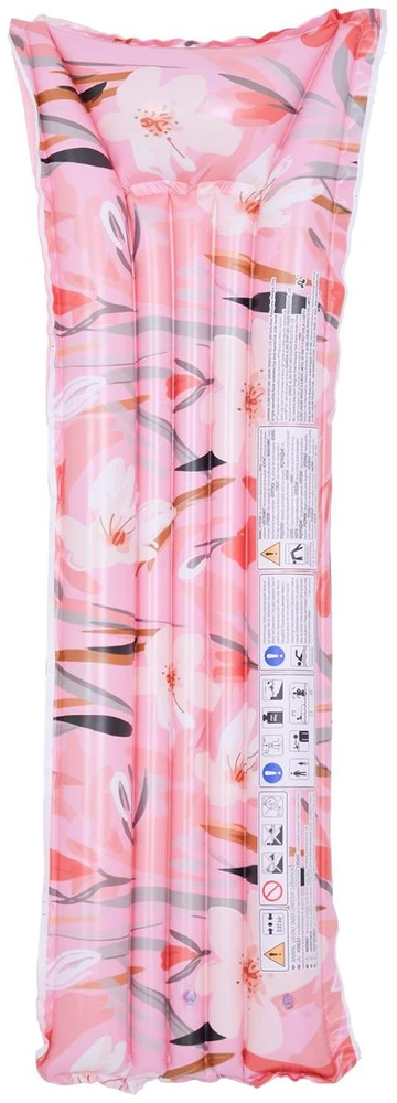 Sunclub Pripučiama gėlėta čiužinio lova 174x59x18 cm