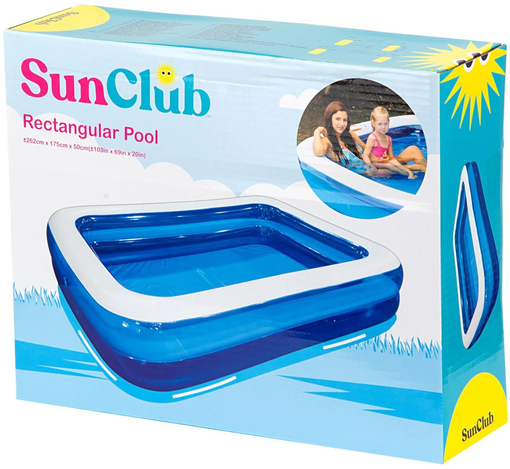 Sunclub Pripučiamas šeimos baseinas, 262x175x50 cm
