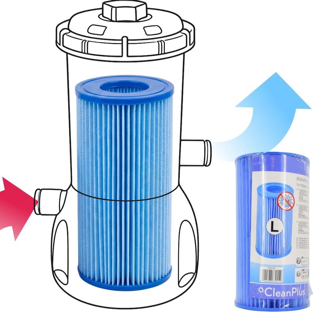 Jilong Antibakterinis pompos filtras 10,6x20,3cm 1000GAL