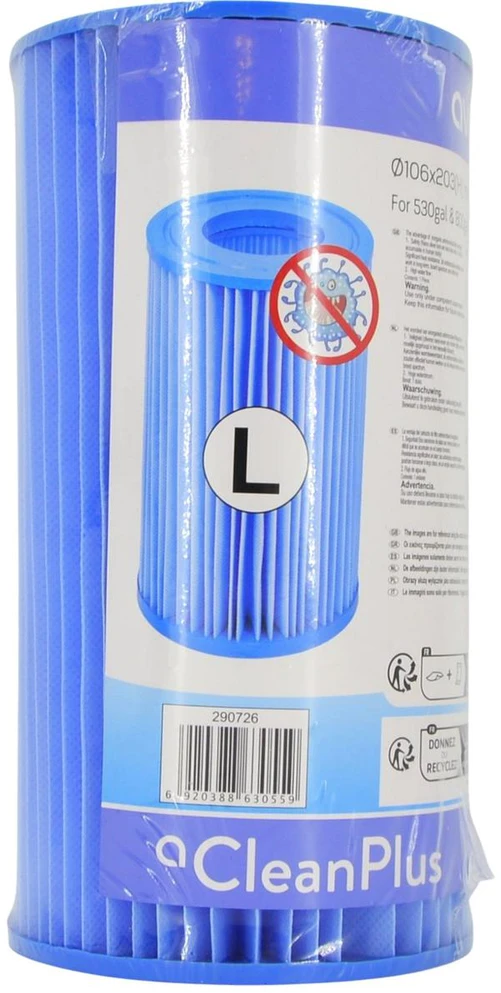 Jilong Antibakterinis pompos filtras 10,6x20,3cm 1000GAL
