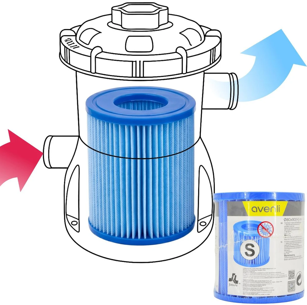 Jilong Antibakterinis filtro keitimas pompoms 300GAL