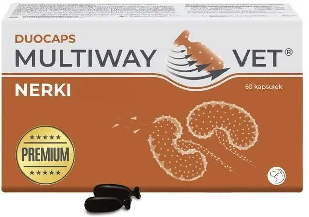 JM SANTE Multiway Vet Duocaps Kidneys - atsukamos kapsulės šunims ir katėms nuo inkstų – 60 vnt.
