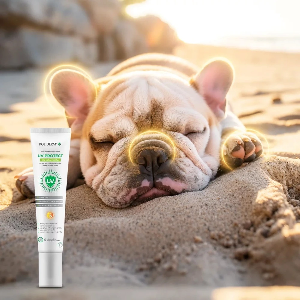 JM SANTE Poliderm UV Protect – kremas šuniui ir katei – 15ml