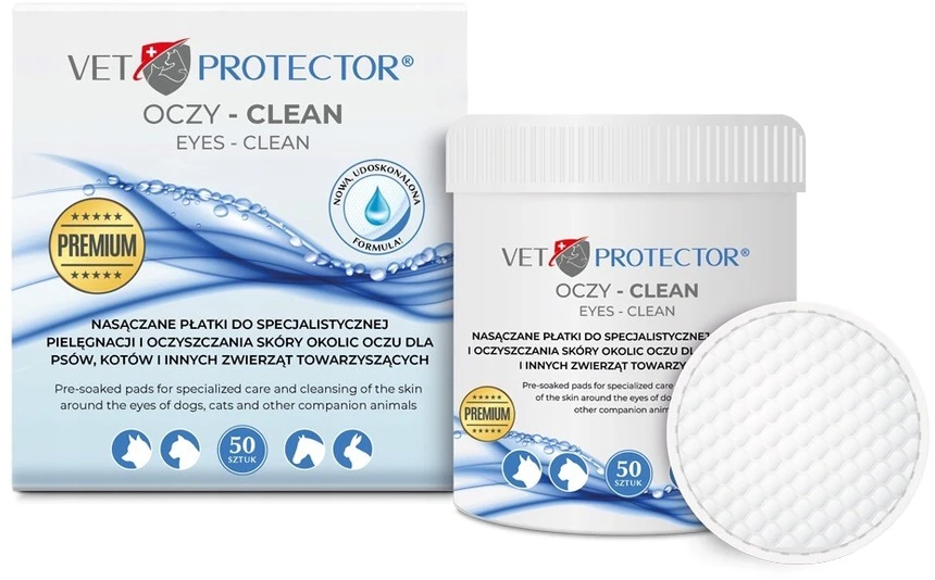 JM SANTE Vet Protector Akys Clean – akių servetėlės – 50vnt